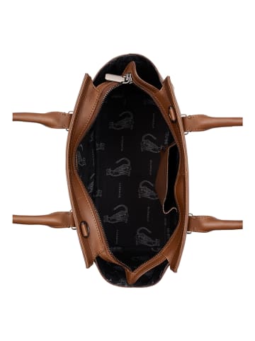 Burkely Leren handtas bruin - (B)36 x (H)25 x (D)14 cm