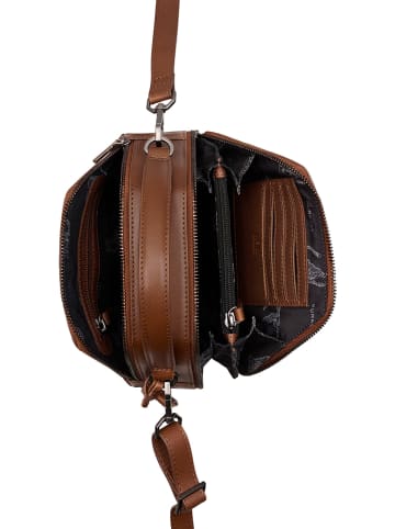 Burkely Leren handtas bruin - (B)22 x (H)19 x (D)7 cm