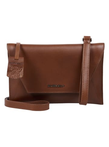 Burkely Leder-Umhängetasche in Braun - (B)25 x (H)15 x (T)3 cm