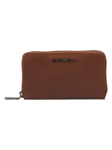 Burkely Leder-Geldbörse in Braun - (B)14 x (H)8,5 x (T)2,5 cm