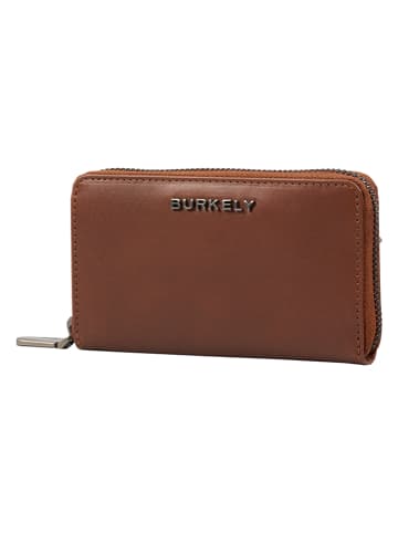 Burkely Leder-Geldbörse in Braun - (B)14 x (H)8,5 x (T)2,5 cm