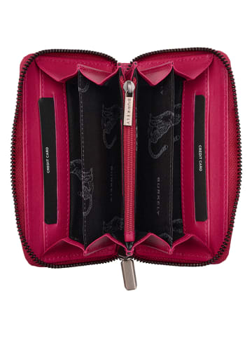 Burkely Leren portemonnee roze - (B)14 x (H)8,5 x (D)2,5 cm