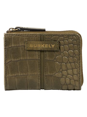 Burkely Leder-Geldbörse in Khaki - (B)11 x (H)8,5 x (T)2 cm