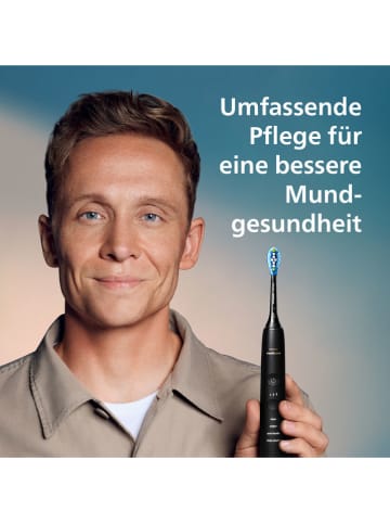 Philips Szczoteczki soniczne (2 szt.) "DiamondClean 9000" w kolorze czarno-białym