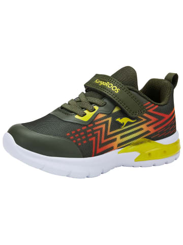 Kangaroos Sneakersy "Arouser EV" w kolorze zielonym ze wzorem