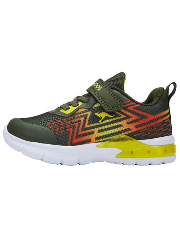Kangaroos Sneakersy "Arouser EV" w kolorze zielonym ze wzorem