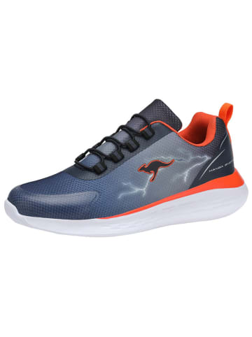 Kangaroos Sneakers "Athleisure" in Dunkelblau/ Orange
