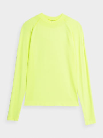 4F Koszulka w kolorze limonkowym do biegania