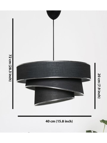 Opviq Hanglamp zwart - (H)72 x Ø 40 cm