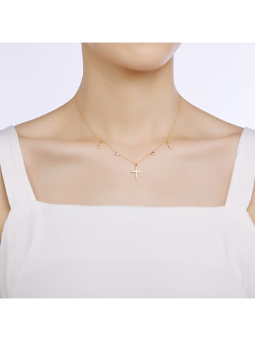MAISON D'ARGENT Vergold. Halskette mit Schmuckelementen - (L)36 cm