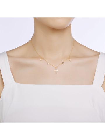 MAISON D'ARGENT Vergulde ketting met sierelementen - (L)36 cm