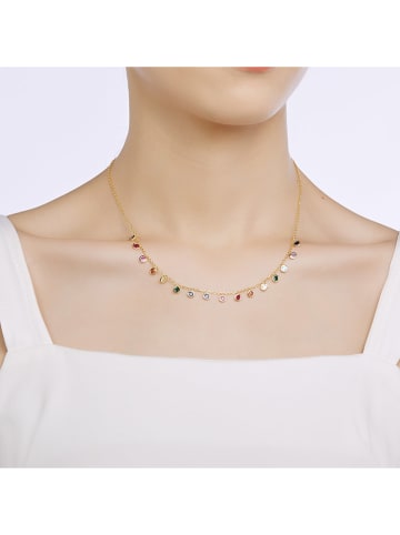 MAISON D'ARGENT Vergold. Halskette mit Schmuckelementen - (L)39 cm
