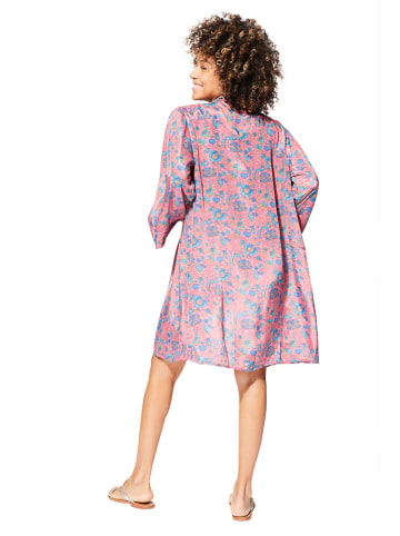 Aller Simplement Kimono w kolorze jasnoróżowo-niebieskim
