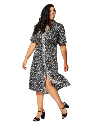 Aller Simplement Kleid in Schwarz/ Weiß