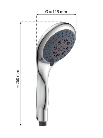 Schütte Handdouche "Welly" chroomkleurig