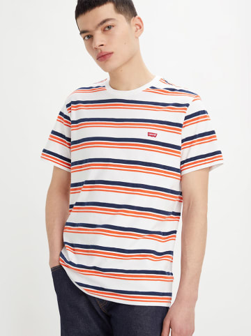 Levi´s Shirt in Weiß/ Blau/ Orange