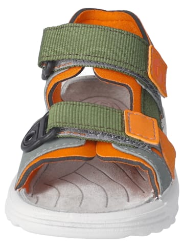 Ricosta Sandalen "Tarek" in Khaki/ Orange