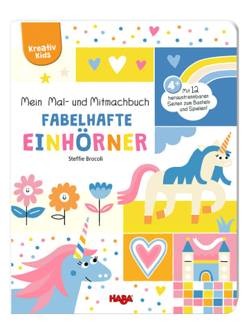 Haba Kreativ Kids "Mal- und Mitmachbuch: Fabelhafte Einhörner" - ab 4 Jahren