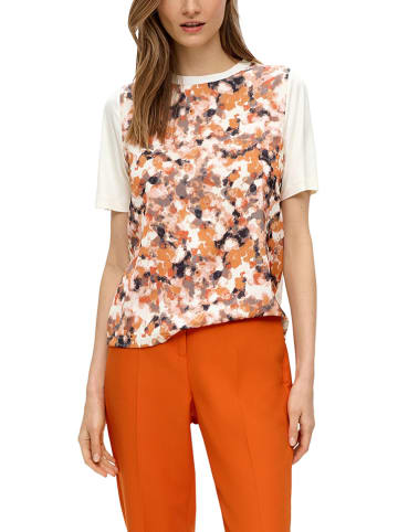 s.Oliver Shirt in Creme/ Orange