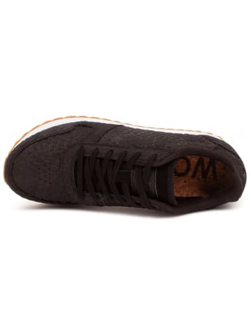 WODEN Leren sneakers "Ydun Croco II" zwart