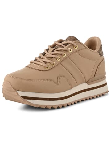 WODEN Leren sneakers "Nora III" beige