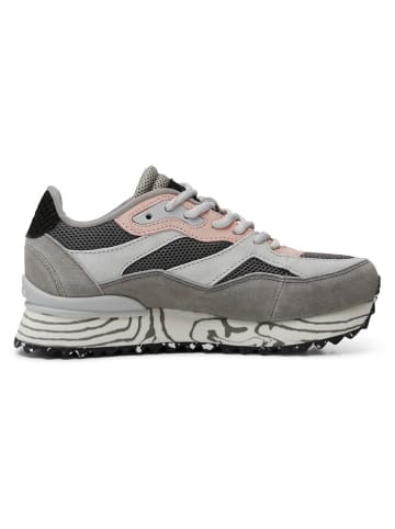 WODEN Leder-Sneakers "Marble" in Grau