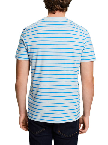 ESPRIT Koszulka w kolorze biało-niebieskim