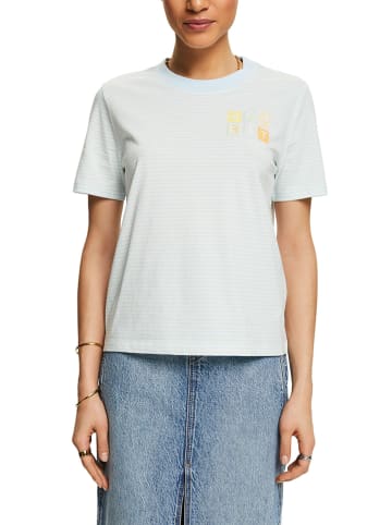 ESPRIT Shirt lichtblauw/wit