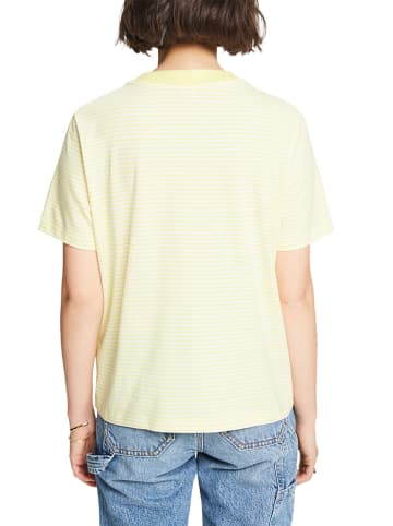 ESPRIT Shirt in Gelb/ Weiß