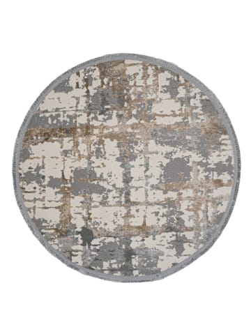 Mioli Kurzflor-Teppich in Grau/ Beige