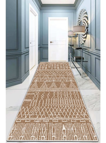 Mioli Laagpolig tapijt lichtbruin