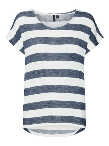 Vero Moda Shirt wit/donkerblauw