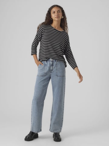 Vero Moda Pullover in Schwarz/ Weiß