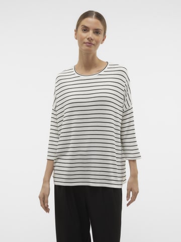 Vero Moda Longsleeve in WeiÃŸ/ Schwarz