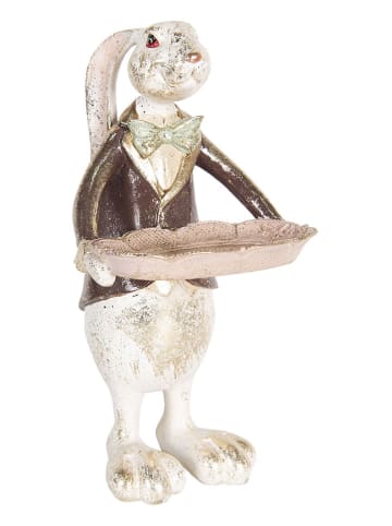 Clayre & Eef Decoratief figuur "Konijntje" crème/bruin - (B)15 x (H)30 x (D)12 cm