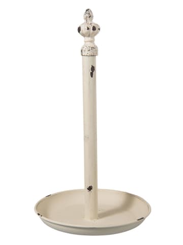 Clayre & Eef Küchenrollenhalter in Creme - Ø 20 cm x (H)37 cm