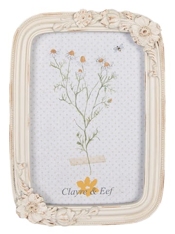 Clayre & Eef Bilderrahmen in Creme - (B)14 x (H)19 x (T)2 cm
