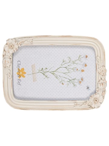 Clayre & Eef Bilderrahmen in Creme - (B)14 x (H)19 x (T)2 cm