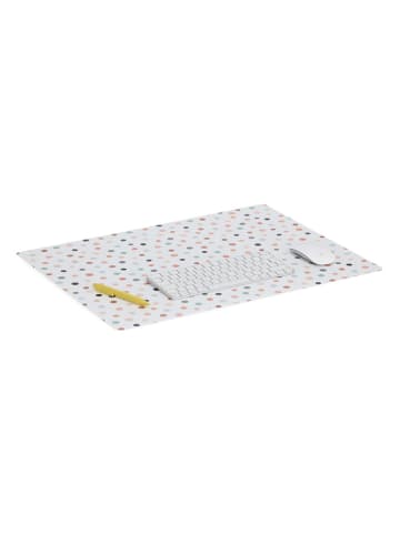 Zeller Bureaumat "Dots" meerkleurig - (B)60 x (H)45 cm