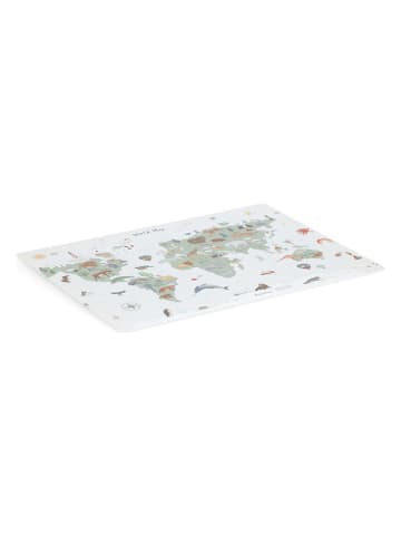 Zeller Bureaumat "World" wit - (B)60 x (H)45 cm