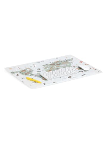 Zeller Bureaumat "World" wit - (B)60 x (H)45 cm