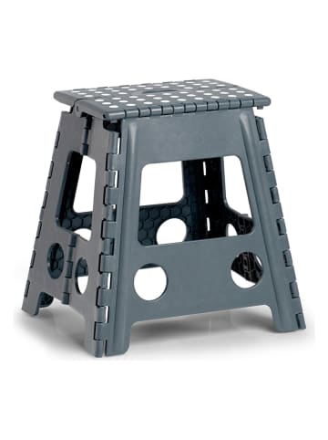 Zeller Składany hocker w kolorze antracytowym - 38,5 x 39 x 31,5 cm