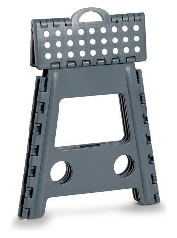 Zeller Składany hocker w kolorze antracytowym - 38,5 x 39 x 31,5 cm