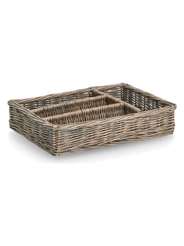Zeller Bestekmand bruin - (B)36 x (H)35 x (D)7 cm