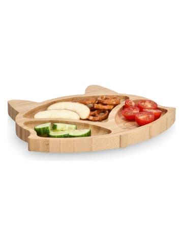 Zeller Snackteller "Fuchs" in Beige - (B)23 x (H)19,5 cm