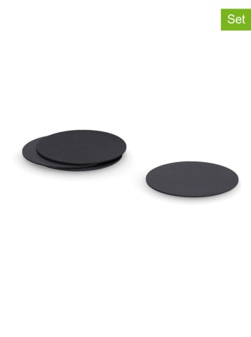 Zeller Podstawki (4 szt.) w kolorze czarnym - Ø 10 cm
