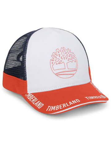 Timberland Cap in Weiß/ Orange