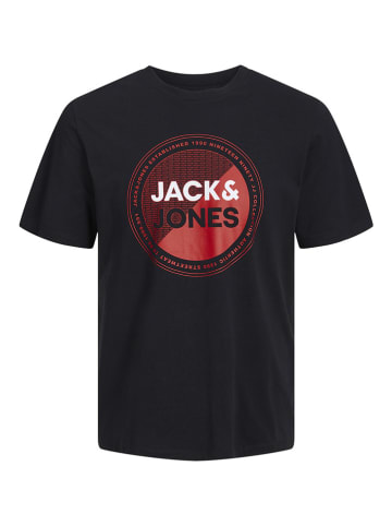 Jack & Jones 2er-Set: Shirts in Dunkelblau/ Schwarz