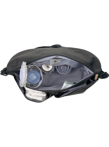 Lässig Wickeltasche in Schwarz - (L)44,5 x (B)16,5 x (H)32,5 cm