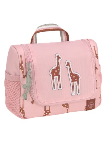 Lässig Kulturbeutel "Safari Giraffe" in Rosa - (L)20 x (B)6,5 x (H)15 cm